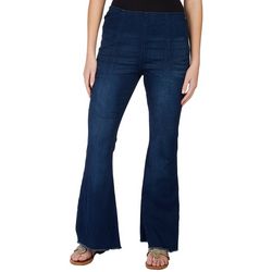 Tinseltown Juniors Pull Over Seamed Flared Jean