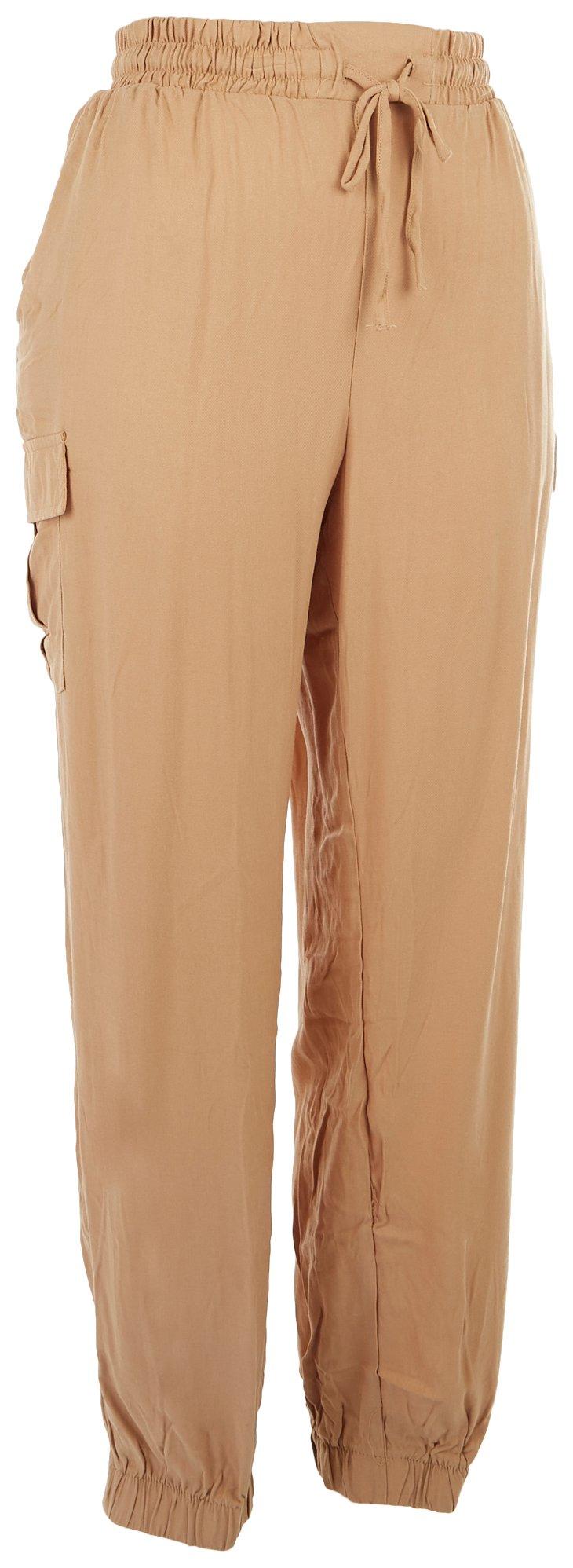 Juniors Solid Cargo Style Pants