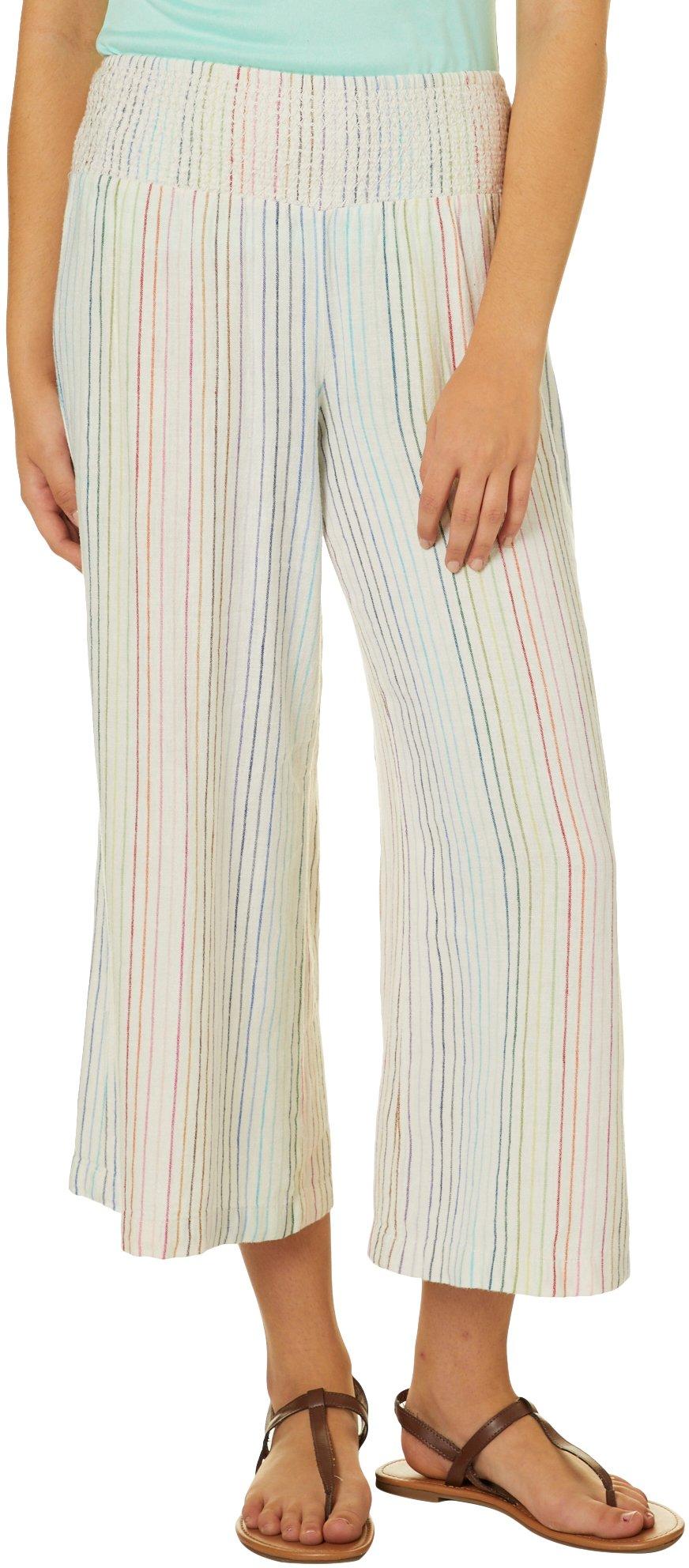 indigo rein striped linen pants