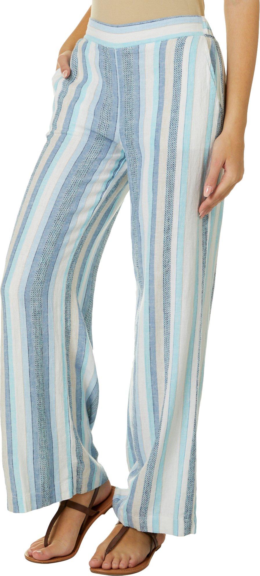 indigo rein striped linen pants