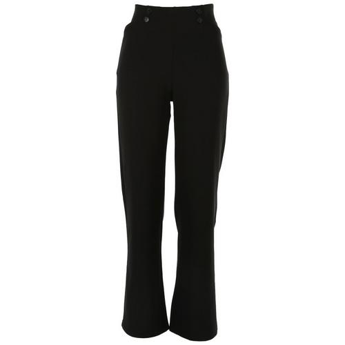 Juniors Solid Knit Flare Pant