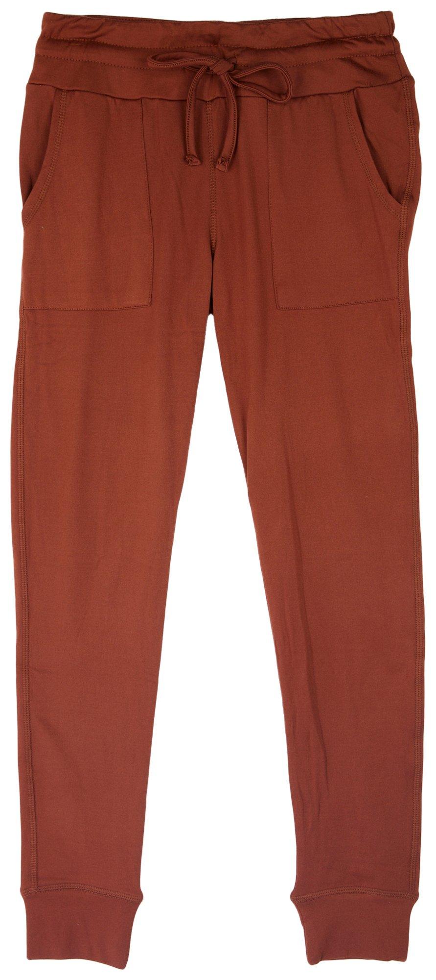 No Comment Juniors Solid Soft Fleece Jogger Pants
