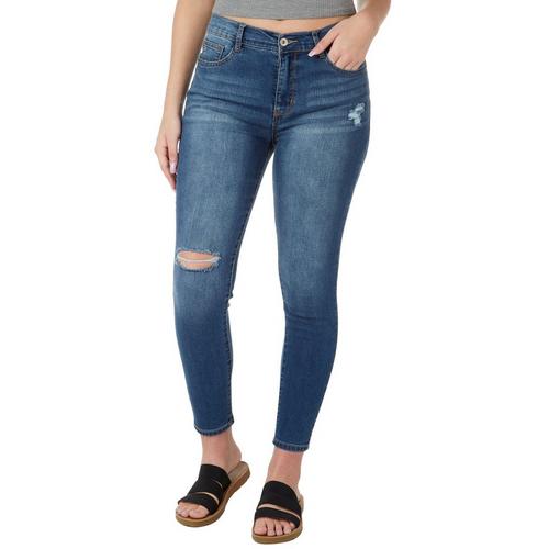 Wallflower Juniors Fearless High Rise Skinny Ankle Jeans