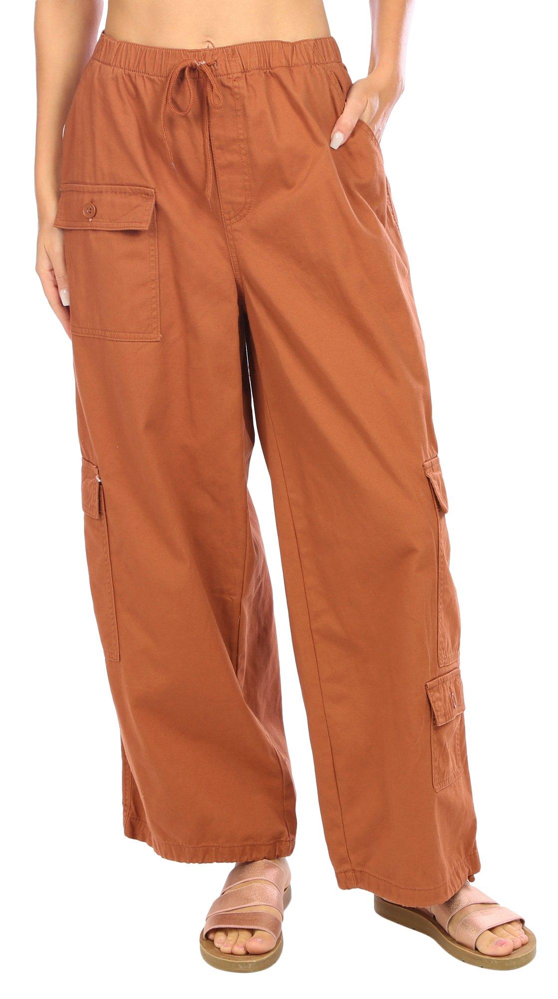 Juniors Solid Color Cargo Pants