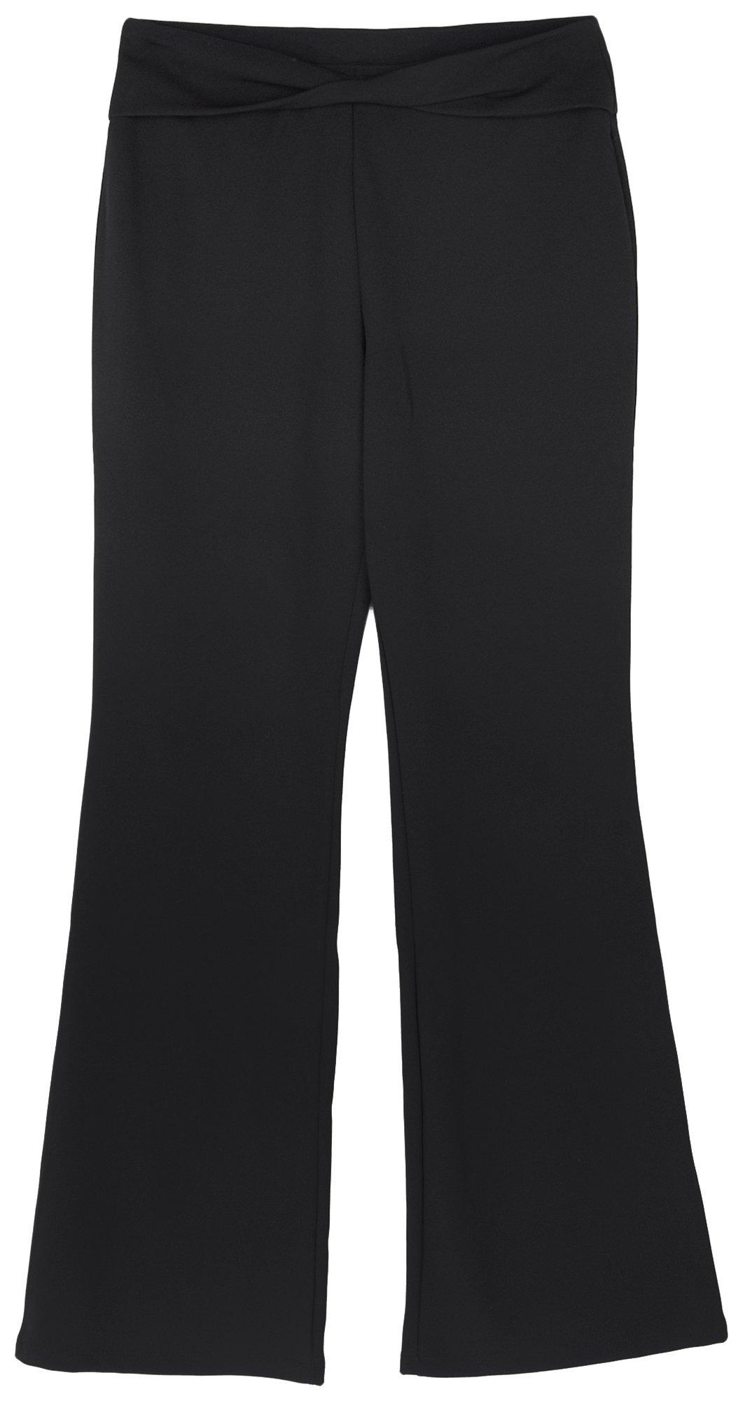 Joe Benbasset Juniors Solid Twist Belt Flare Pant