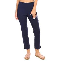 Juniors Solid Stretch Ankle Pants