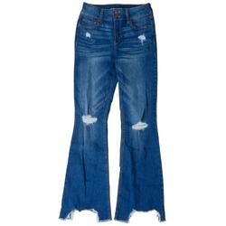 Juniors High Rise Real Waist Fit & Flare Jeans
