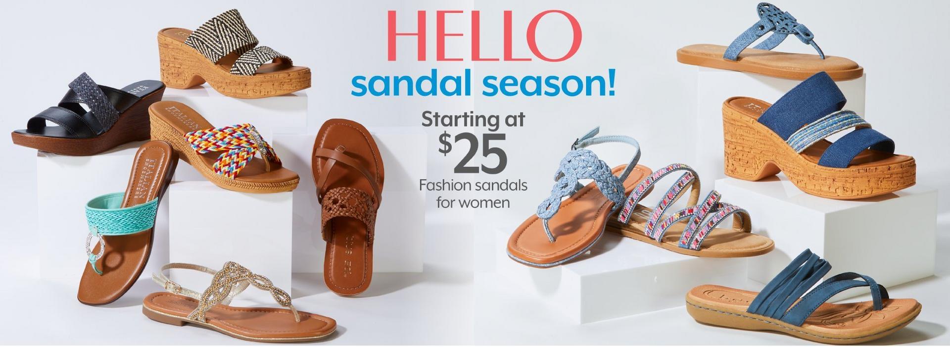 STARTING AT $25 Sandals for women