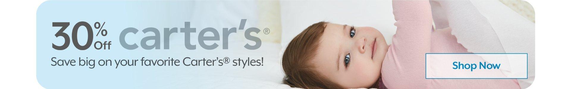 30% Off Carters for baby & toddler