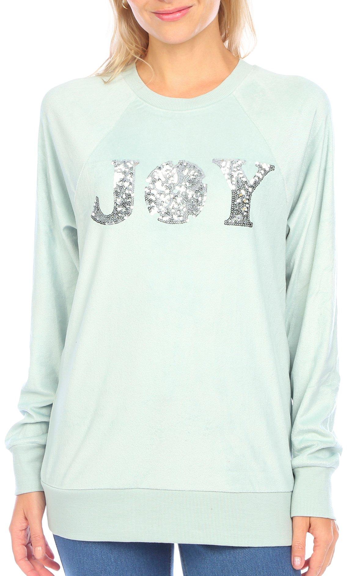 Sequined Joy Long Sleeve Sweatshirt