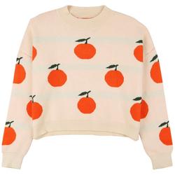 Juniors Oranges Knit Sweater