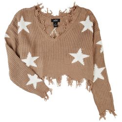 Just Polly Juniors Frayed Star Sweater