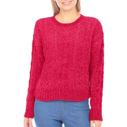 Full Circle Trends Juniors Open Weave Sweater Top