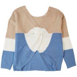 Full Circle Trends Juniors Twist Front Sweater