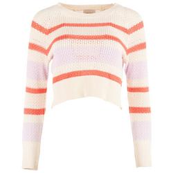 Juniors Striped Pull Over Sweater
