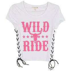 Love Dazed Juniors Wild Ride Side Tie Crop Top