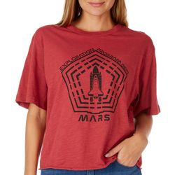 Rebellious One Juniors Mars Rocket Short Sleeve T-Shirt