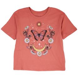 Juniors Butterfly Moon T-Shirt