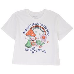 Rebellious One Juniors Mushroom Rainbow T-Shirt