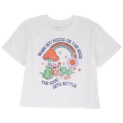 Juniors Mushroom Rainbow T-Shirt