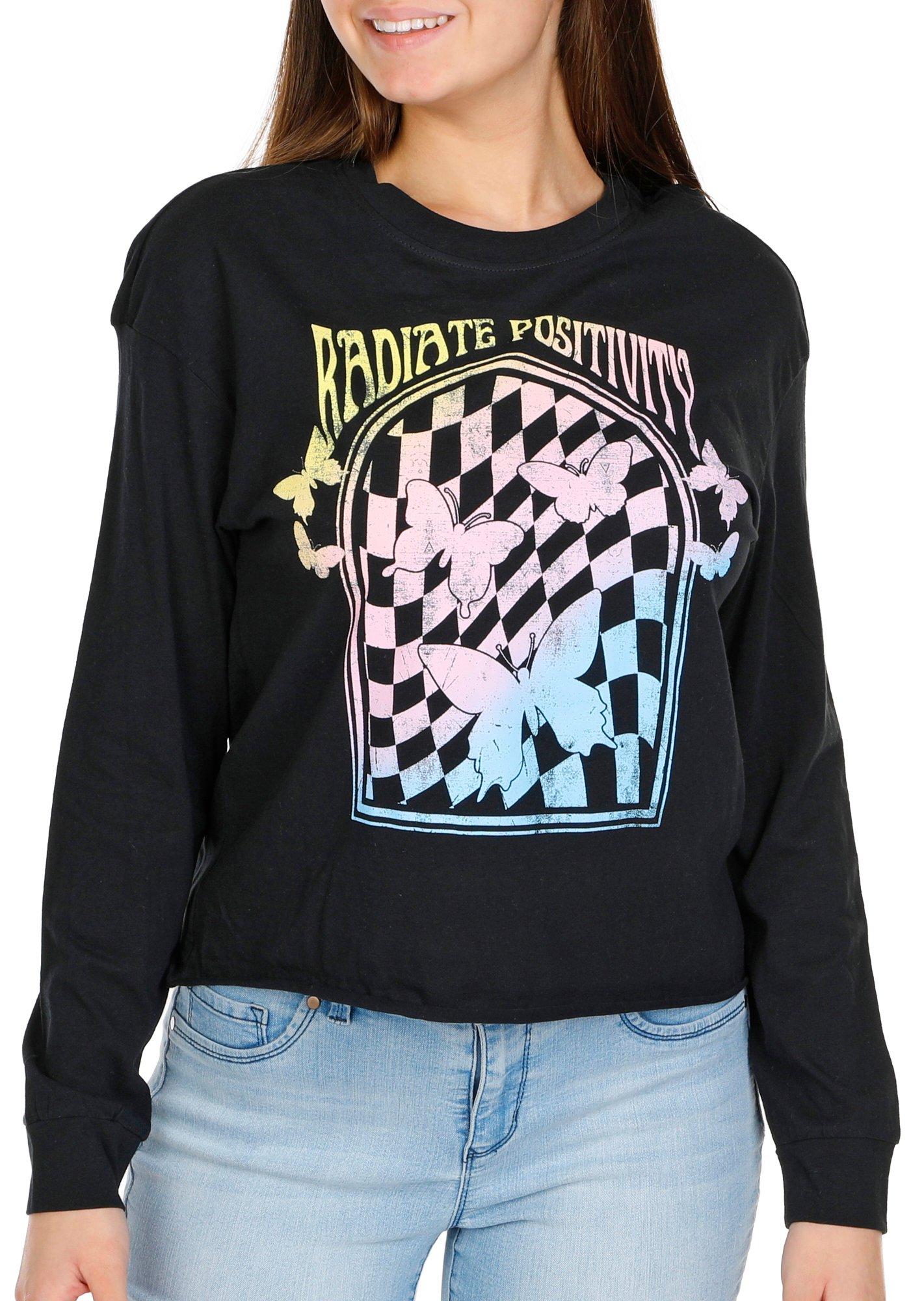 Miken Juniors Radiate Positivity Butterfly Long Sleeve Tee