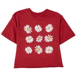 Rebellious One Juniors Daisy Grid Short Sleeve T-Shirt