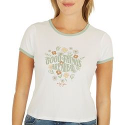 No Comment Juniors Good Things Are Ahead Short Sleeve Top