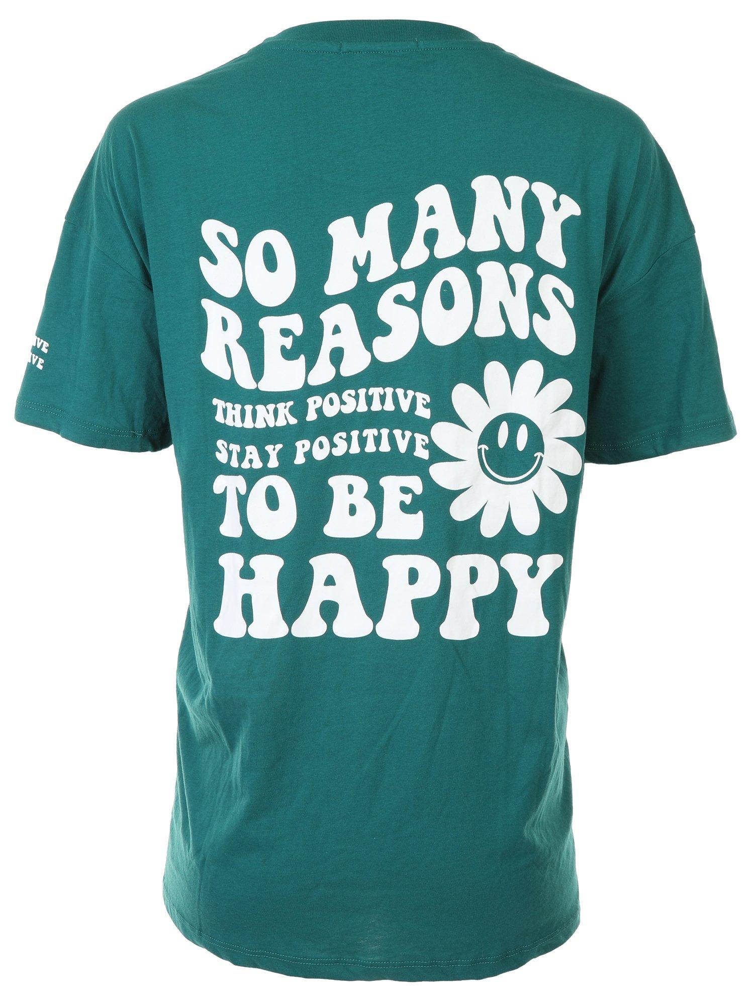 No Comment So Many Reason To Be Happy Short Sleeve Shirt