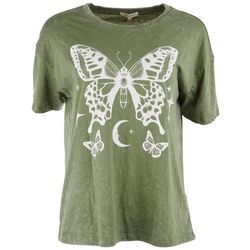 No Comment Juniors Butterfly Short Sleeve T-Shirt