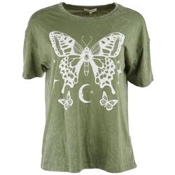 Juniors Butterfly Short Sleeve T-Shirt