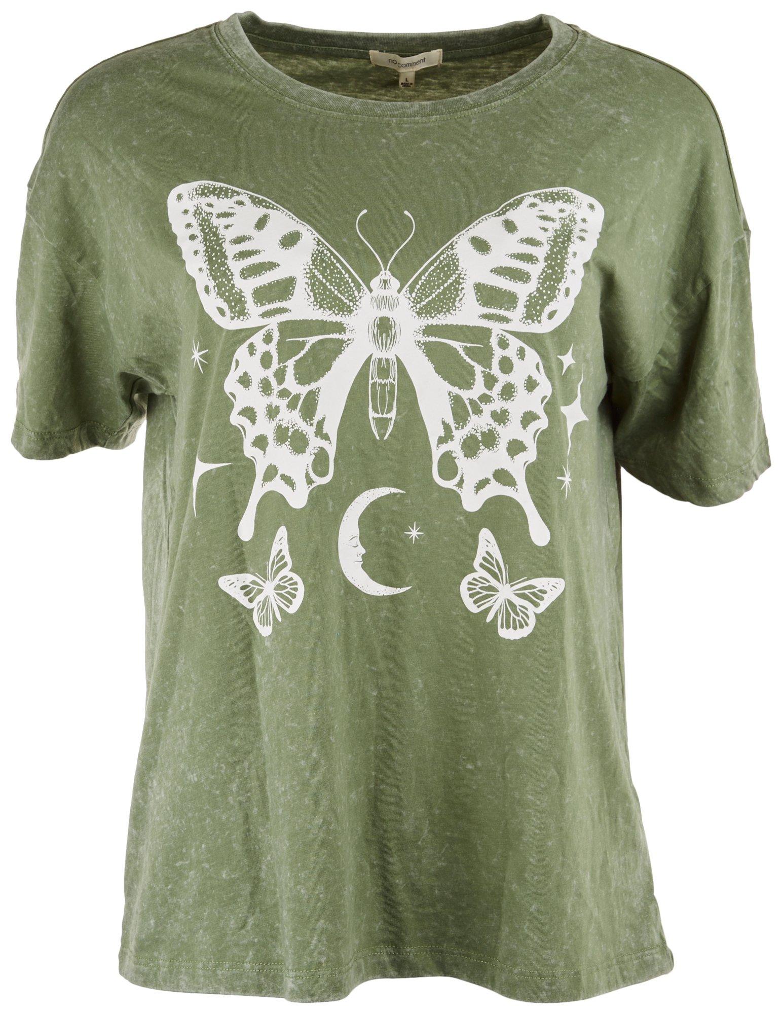 Juniors Butterfly Short Sleeve T-Shirt