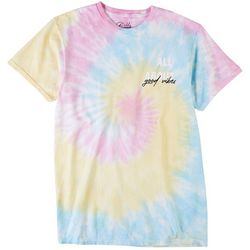 Cold Crush Juniors Tie-Dye Quote Graphic T-Shirt