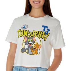 Juniors Tom And Jerry Varisty Hi-Low Hem Tee