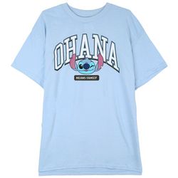 Stitch Solid Ohana Screen Print T-Shirt