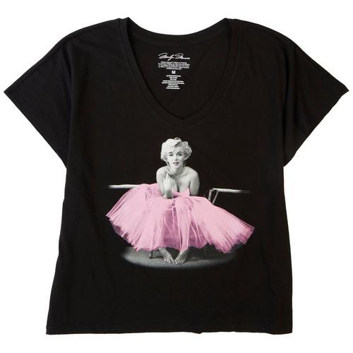 Marilyn Monroe Juniors Pretty In Pink T-Shirt