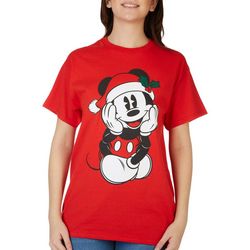 Disney Juniors Holiday Mickey Mouse Short Sleeve Top