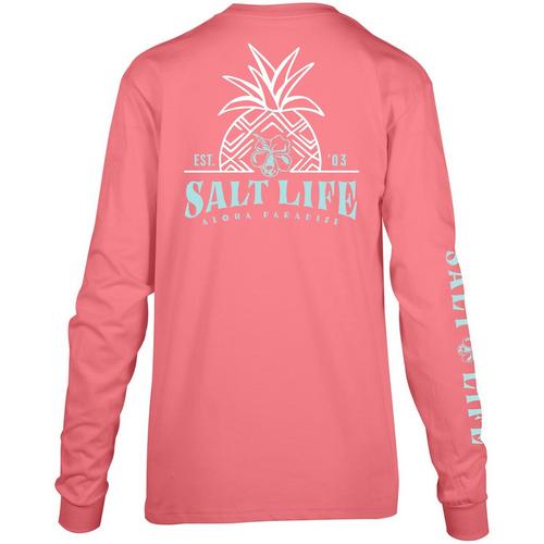 Salt Life Juniors Aloha Paradise Crew Neck Long