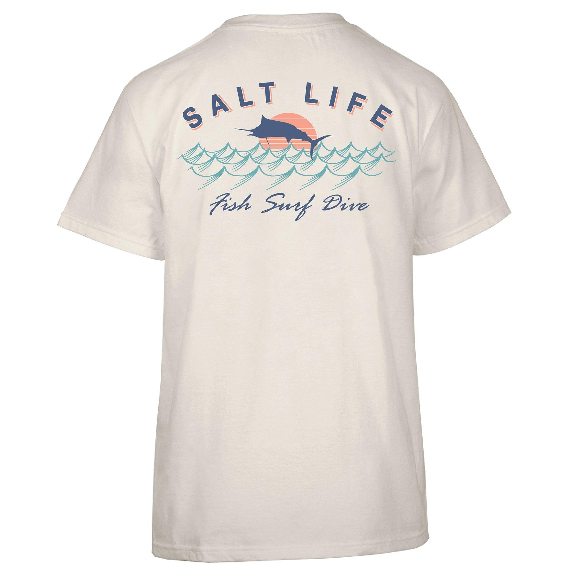 Salt Life Juniors Fish Surf Dive Short Sleeve Tee