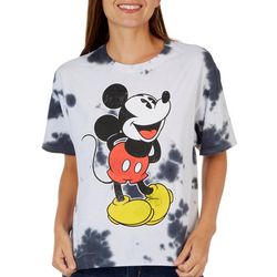 Disney Juniors Mickey Mouse Tie Dye Short Sleeve T-Shirt
