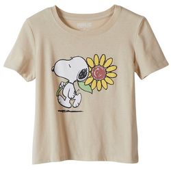 Peanuts Juniors Sunflower Snoopy Short Sleeve Tee