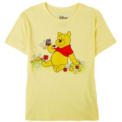 Disney Juniors Embroidered Pooh Short Sleeve T-Shirt