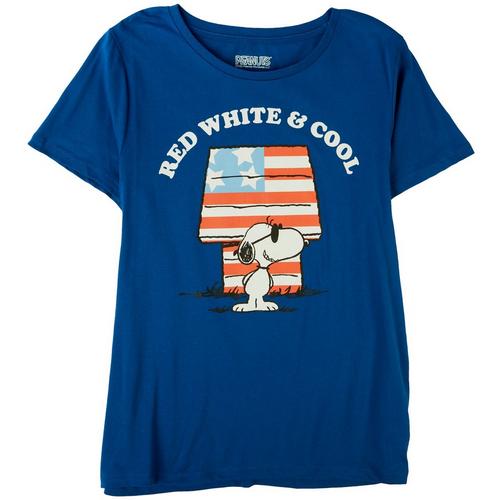 Peanuts Juniors Snoopy Red White & Cool Short