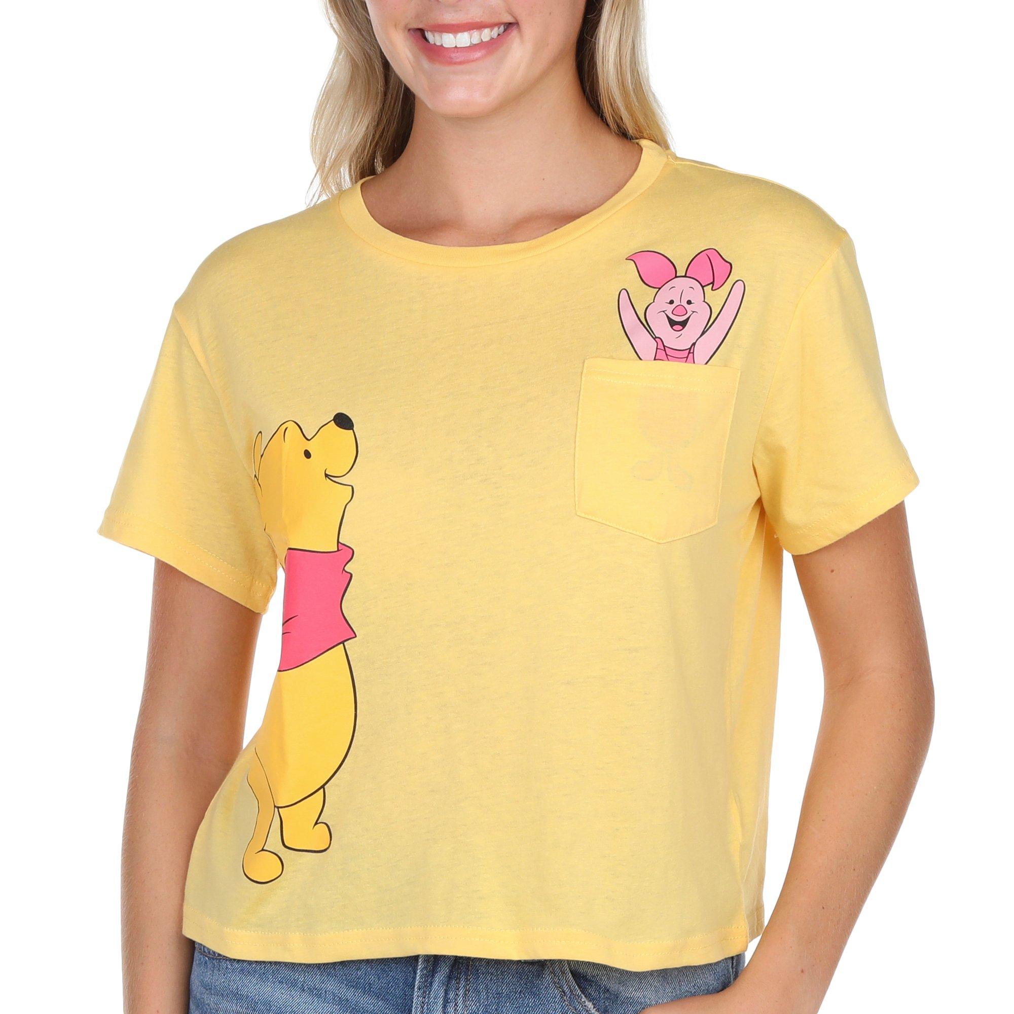 Winnie The Pooh Juniors Pocket Short Sleeve T-Shirt