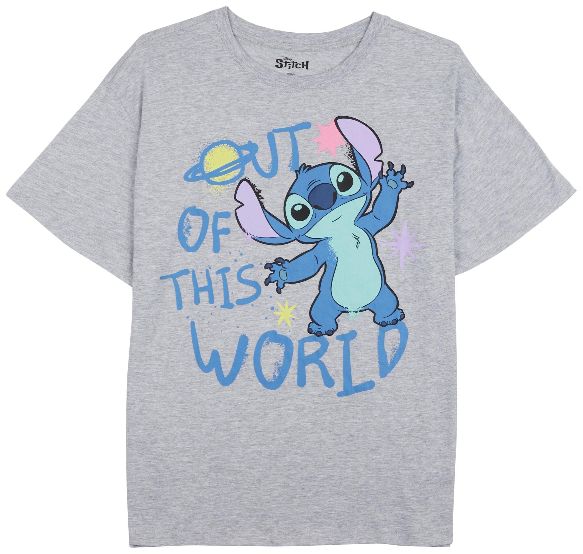 Juniors Stitch Out of This World Short Sleeve