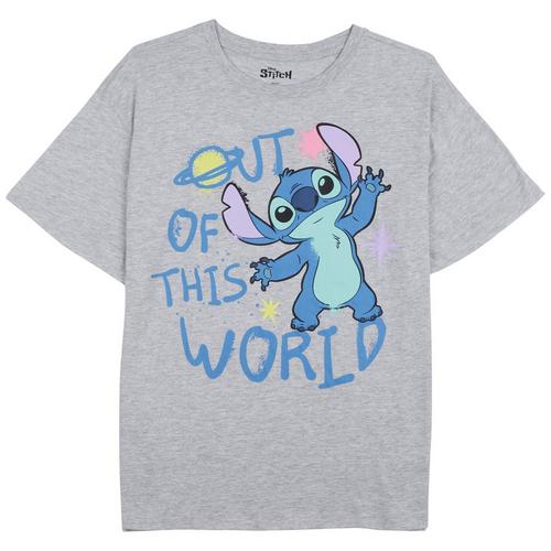 Juniors Stitch Out of This World Short Sleeve