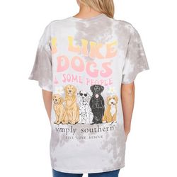 Simply Southern Juniors I Like Dogs Short Sleeve Top