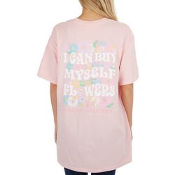 Simply Southern Juniors Flowers Short Sleeve Top