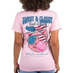 Simply Southern Juniors Sweet & Classy USA T-Shirt