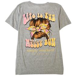 Juniors Messy Bun T-Shirt