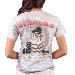 Simply Southern Juniors We Fancy Short Sleeve Top